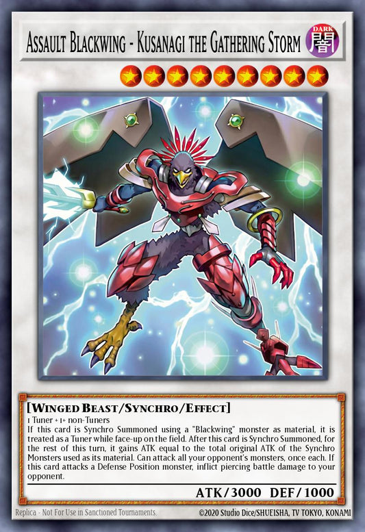 MAMO-EN026 “Assault Blackwing - Kusanagi the Gathering Storm" Ultra Rare