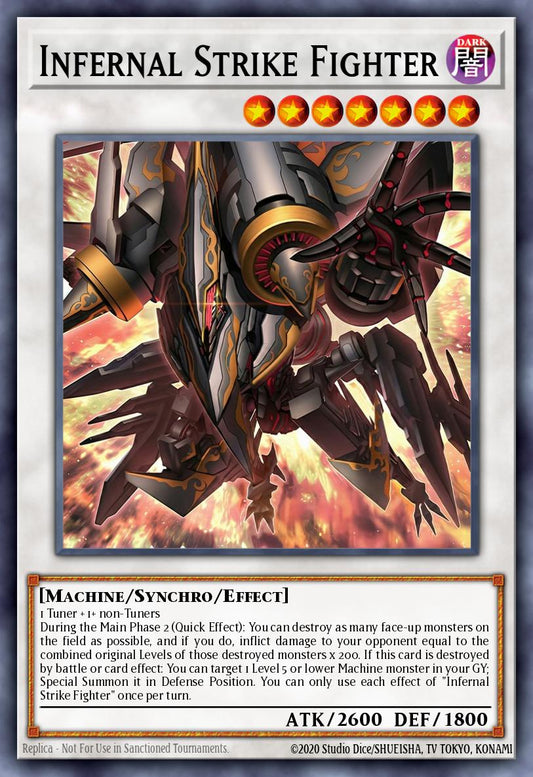 MAMO-EN123 “Infernal Strike Fighter" Secret Rare