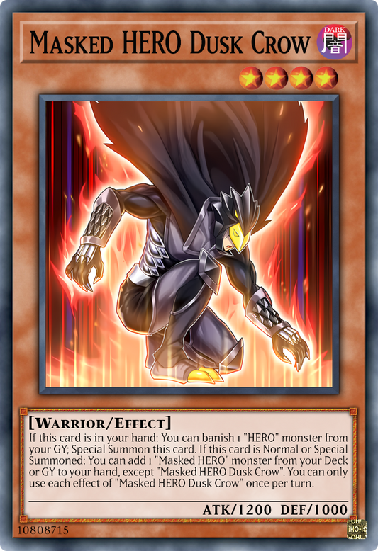 MZMU-EN014 Masked HERO Dusk Crow Super Rare