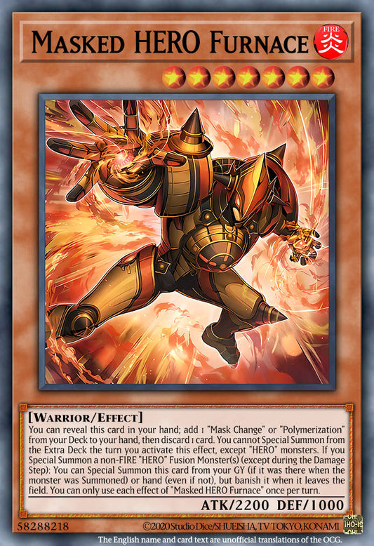 MZMU-EN015 Masked HERO Furnace Super Rare
