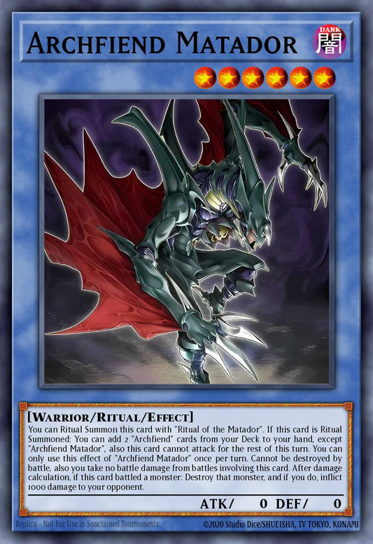 MZMU-EN022 Matador Archfiend Super Rare