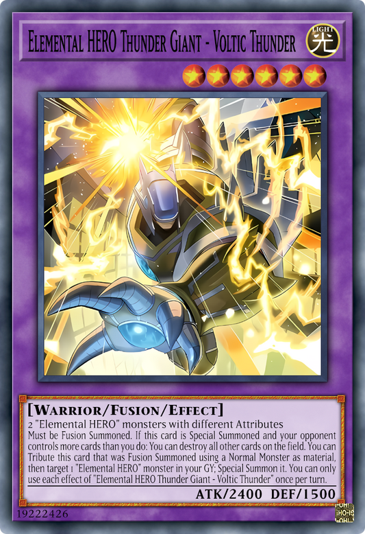 MZMU-EN029 Elemental HERO Thunder Giant - Voltic Thunder Super Rare