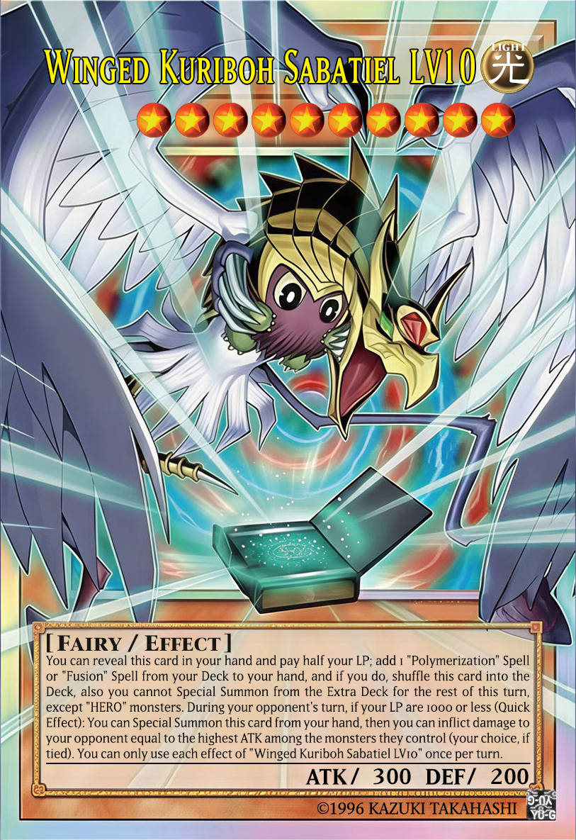MAMO-EN006 "Winged Kuriboh Sabatiel LV10" Extended Art Starlight Rare