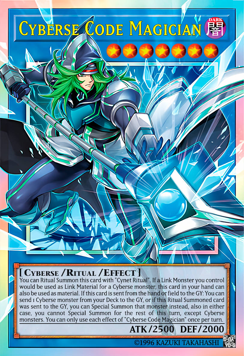 MAMO-EN017 "Cyberse Code Magician" Extended Art Starlight Rare