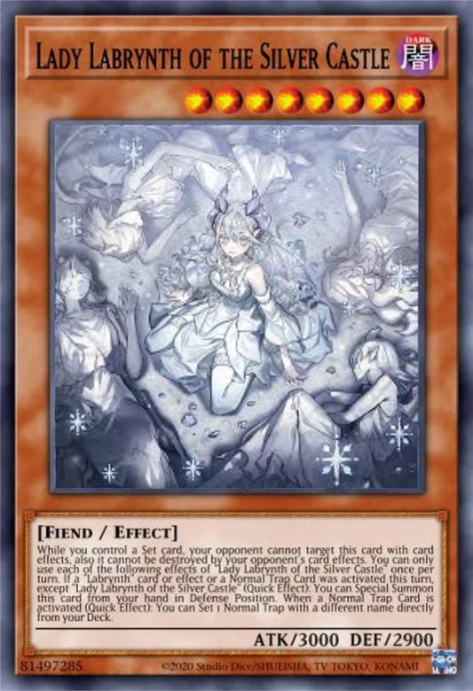 RA04-EN042 "Lady Labrynth of the Silver Castle" (alternate artwork) Quarter Century Secret Rare ONLY