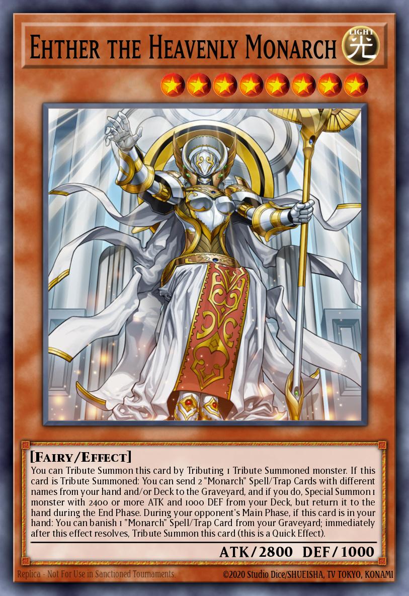 RA04-EN018 “Ehther the Heavenly Monarch" Choose Your Rarity