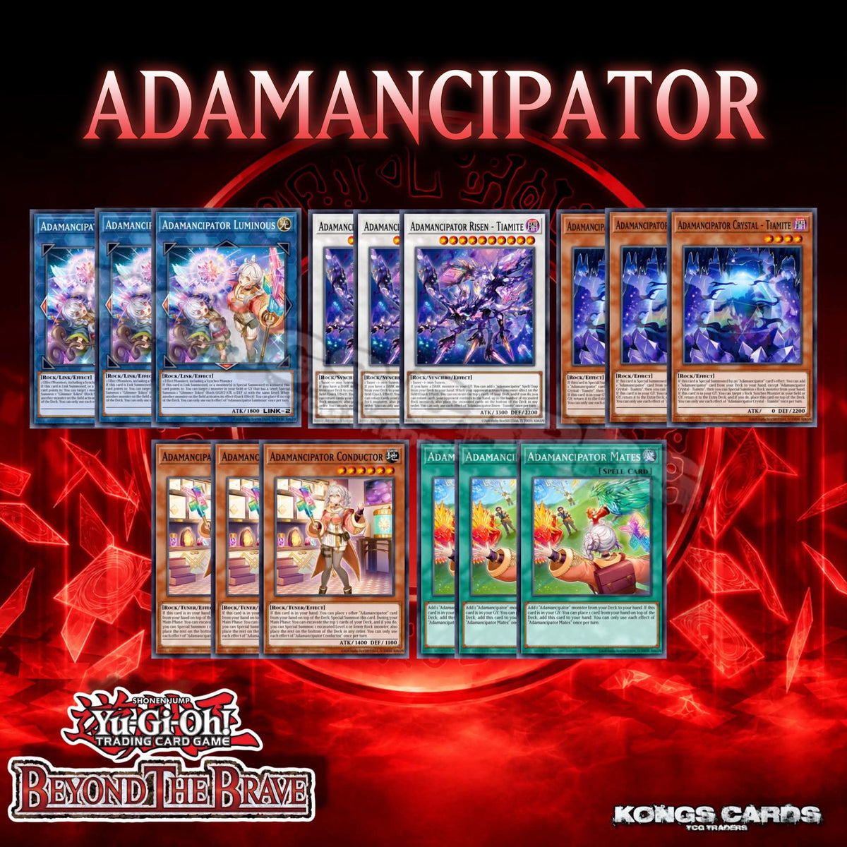 Adamancipator Deck Core 15 Cards BETB