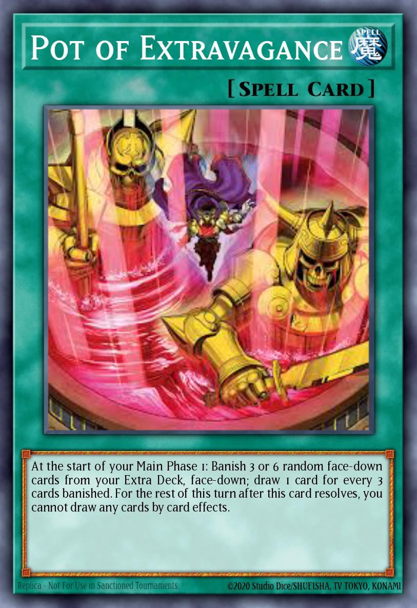 RA04-EN093 "Pot of Extravagance" (alternate artwork) Quarter Century Secret Rare ONLY