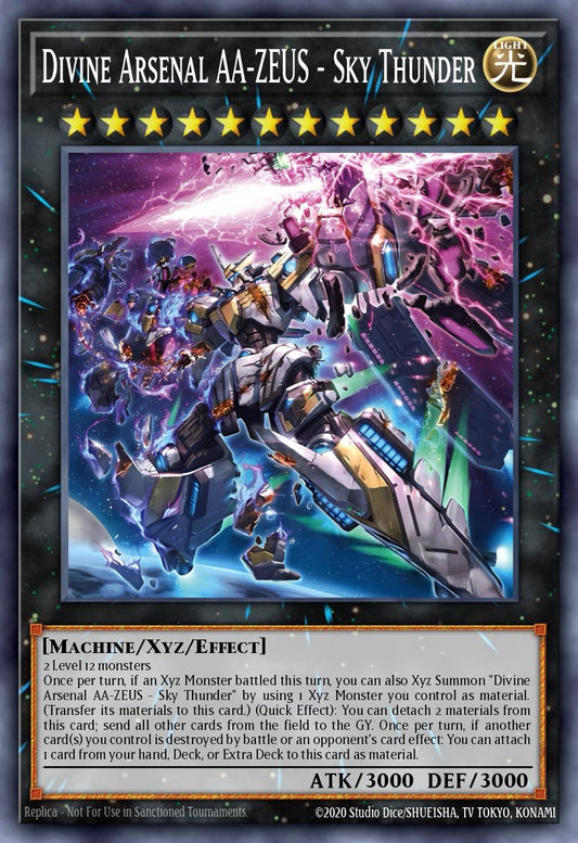 RA04-EN070 "Divine Arsenal AA-ZEUS - Sky Thunder" (alternate artwork) Quarter Century Secret Rare ONLY