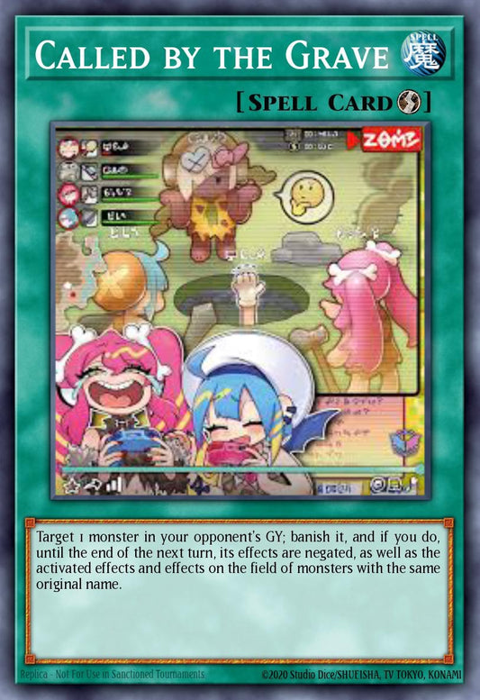 RA04-EN092 "Called by the Grave" (alternate artwork) Quarter Century Secret Rare ONLY