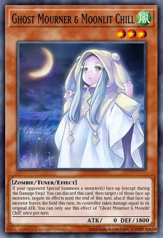 RA04-EN033 "Ghost Mourner & Moonlit Chill" Quarter Century Secret Rare ONLY