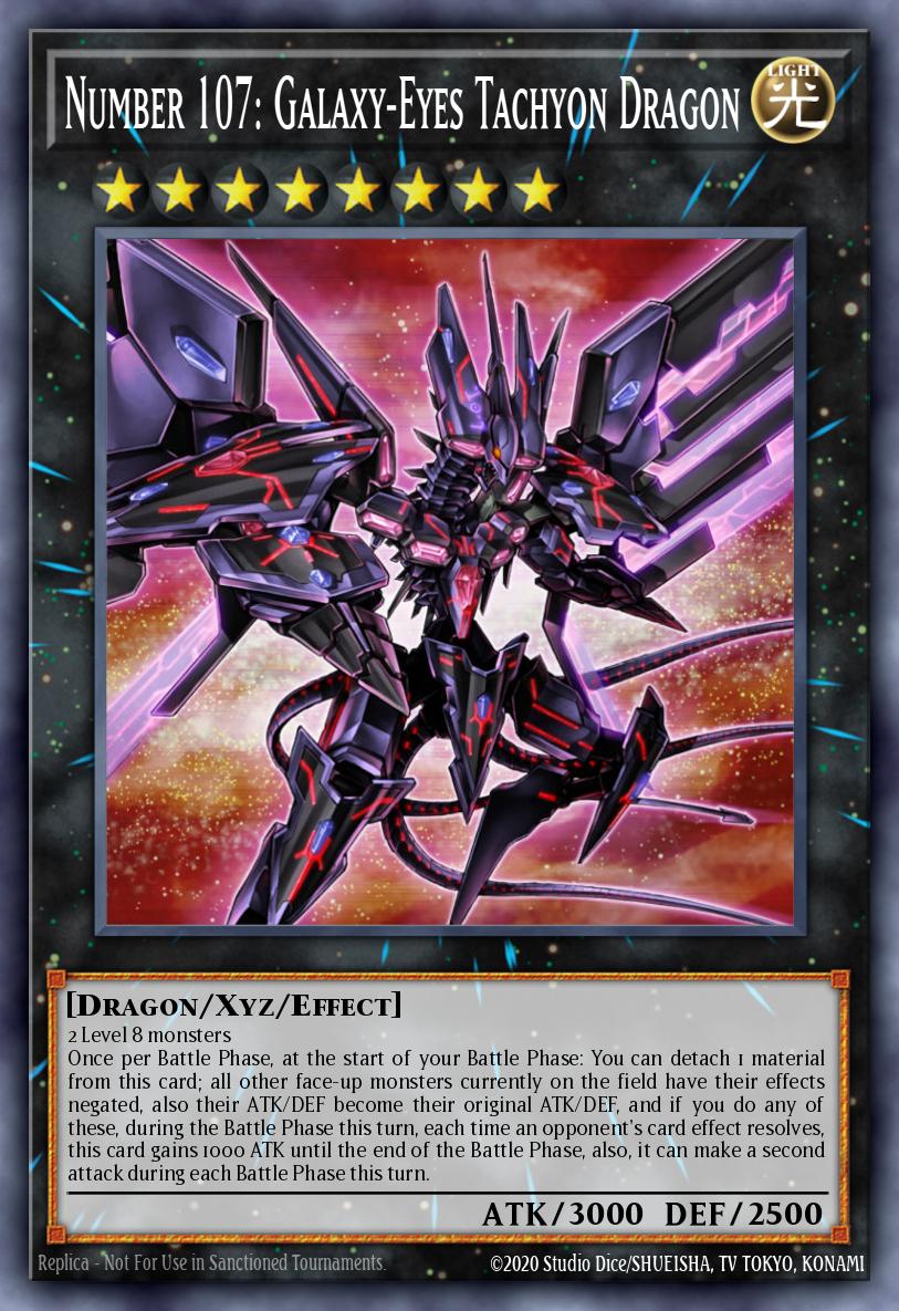 RA04-EN067 "Number 107: Galaxy-Eyes Tachyon Dragon" Quarter Century Secret Rare ONLY