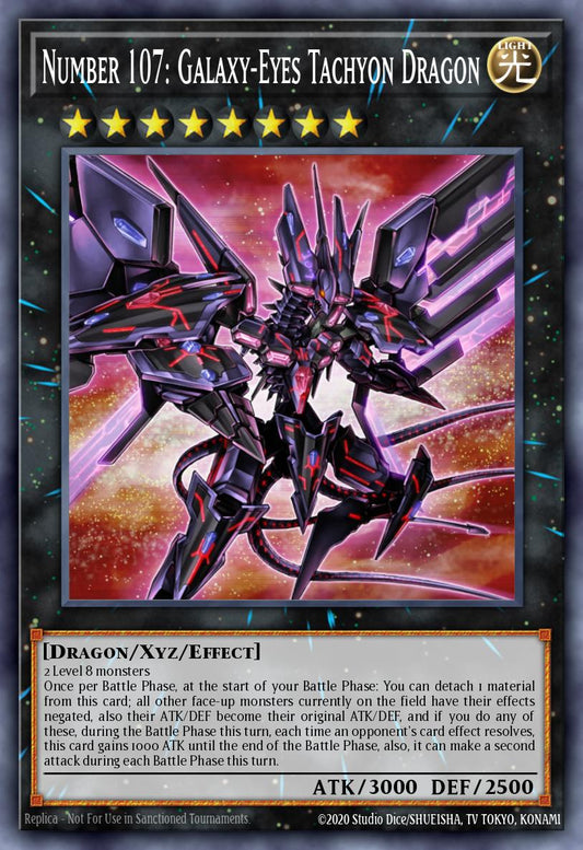 RA04-EN067 "Number 107: Galaxy-Eyes Tachyon Dragon" Quarter Century Secret Rare ONLY
