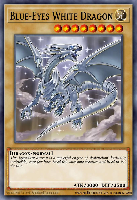 RA04-EN108 “Blue-Eyes White Dragon" Choose Your Rarity ARTWORK 2