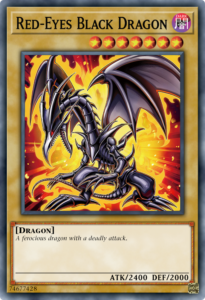 RA04-EN109 “Red-Eyes Black Dragon" Choose Your Rarity ARTWORK 2