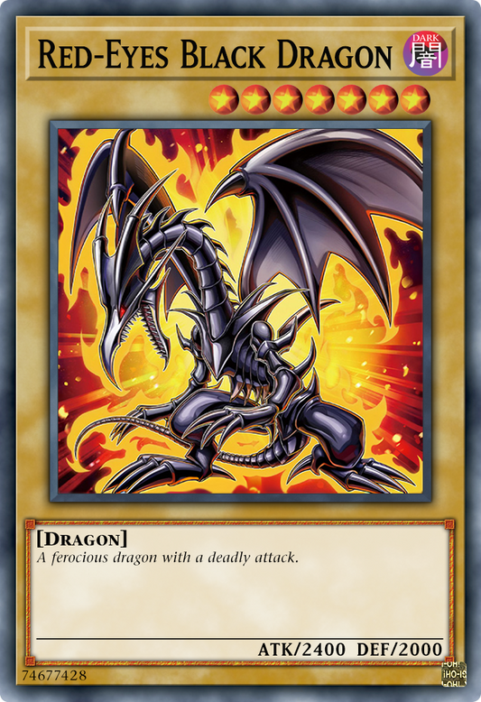 RA04-EN109 “Red-Eyes Black Dragon" Choose Your Rarity ARTWORK 2