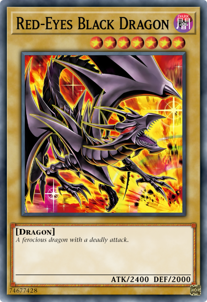 RA04-EN109 “Red-Eyes Black Dragon" Choose Your Rarity ARTWORK 3