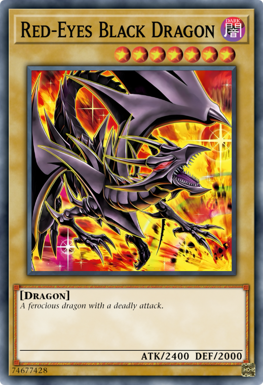 RA04-EN109 “Red-Eyes Black Dragon" Choose Your Rarity ARTWORK 3