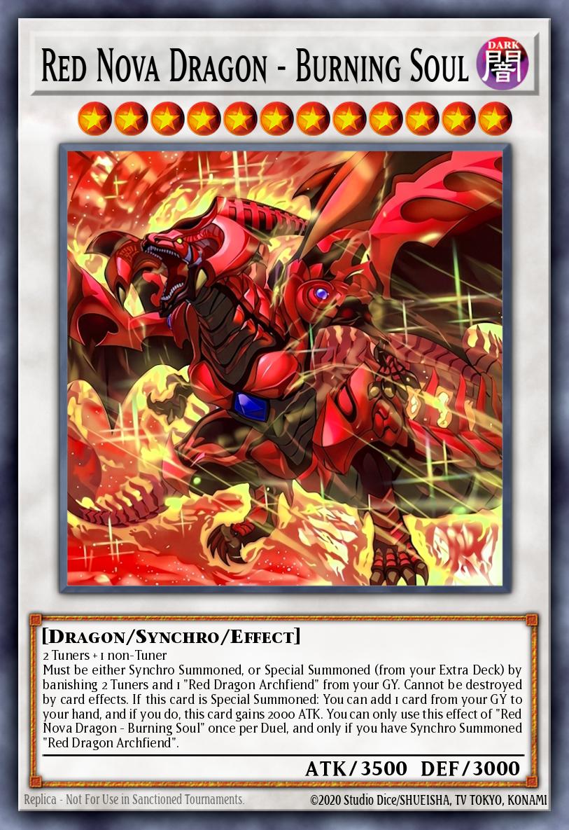 MAMS-EN008 "Red Nova Dragon - Burning Soul" Ultra Rare