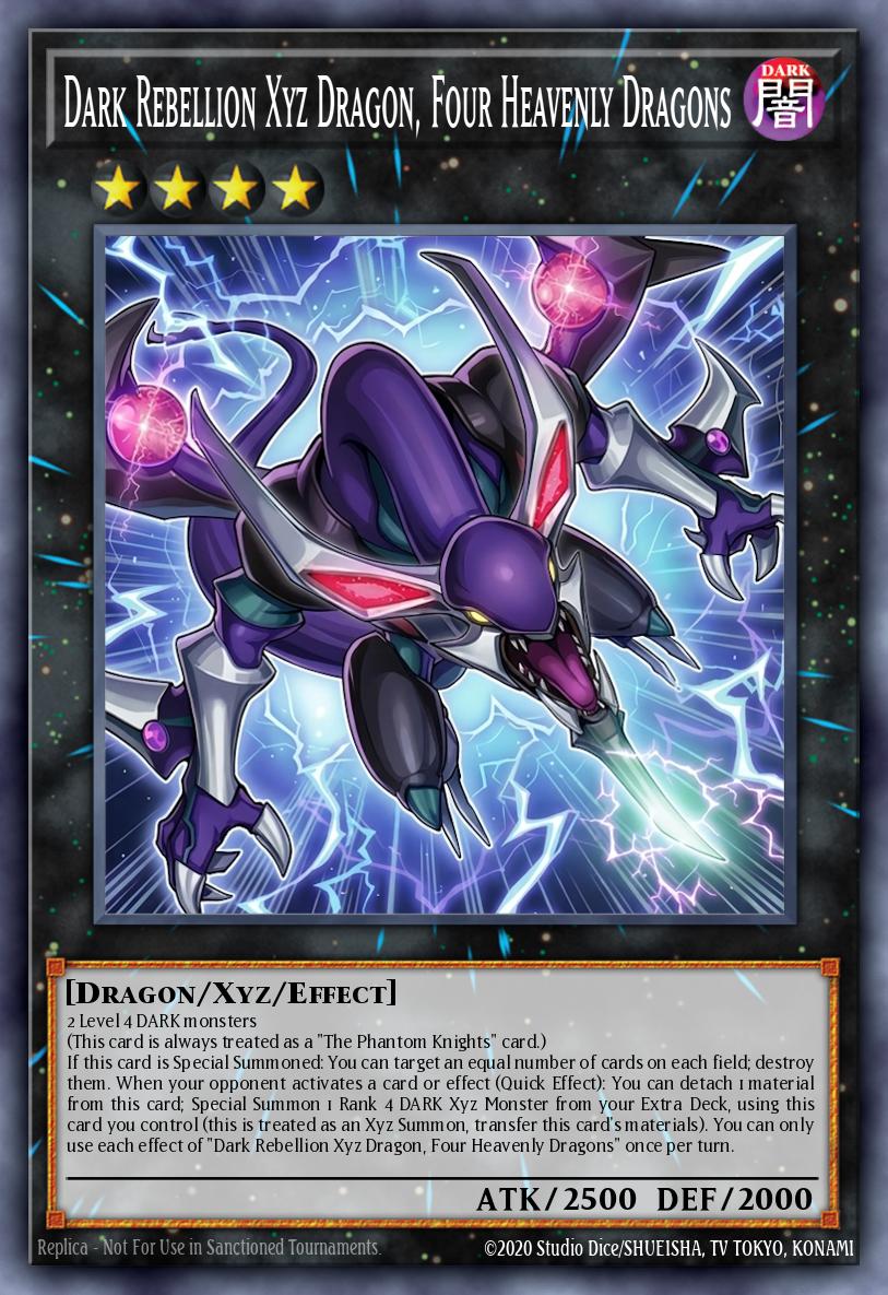 MAMS-EN015 "Dark Rebellion Xyz Dragon, Four Heavenly Dragons" Ultra Rare