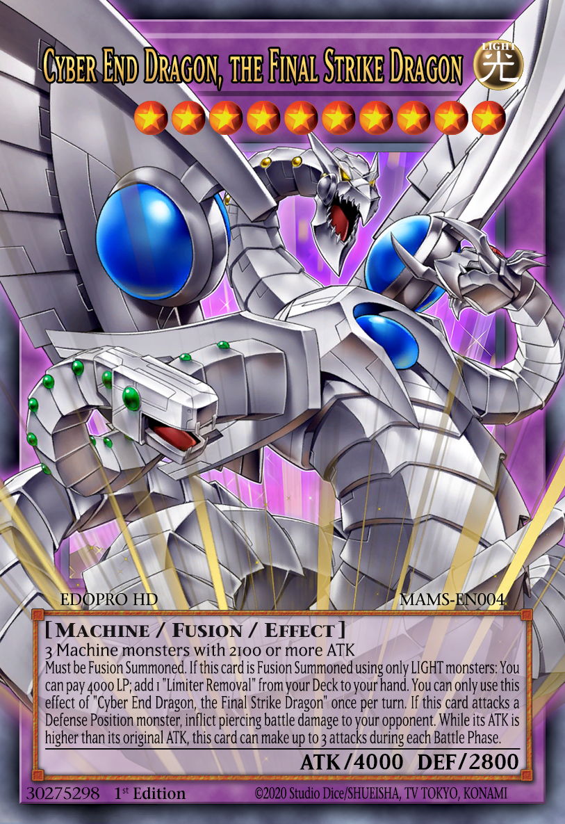 MAMS-EN004 “Cyber End Dragon, the Final Strike Dragon" Extended Art Ultra Rare