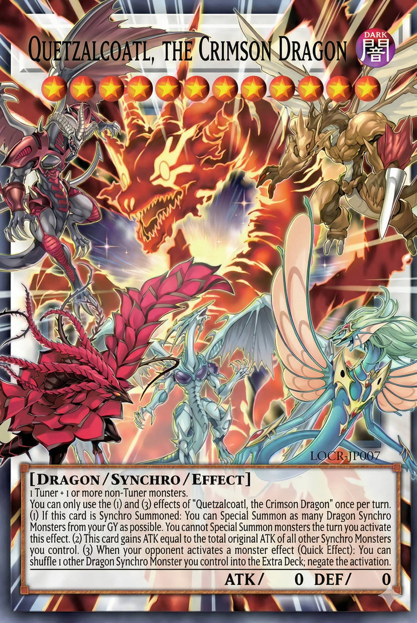 MAMS-EN007 “Crimson Dragon Quetzalcoatl" Extended Art Ultra Rare