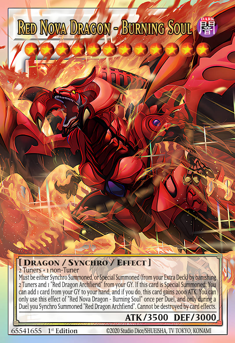 MAMS-EN008 “Red Nova Dragon - Burning Soul" Extended Art Ultra Rare