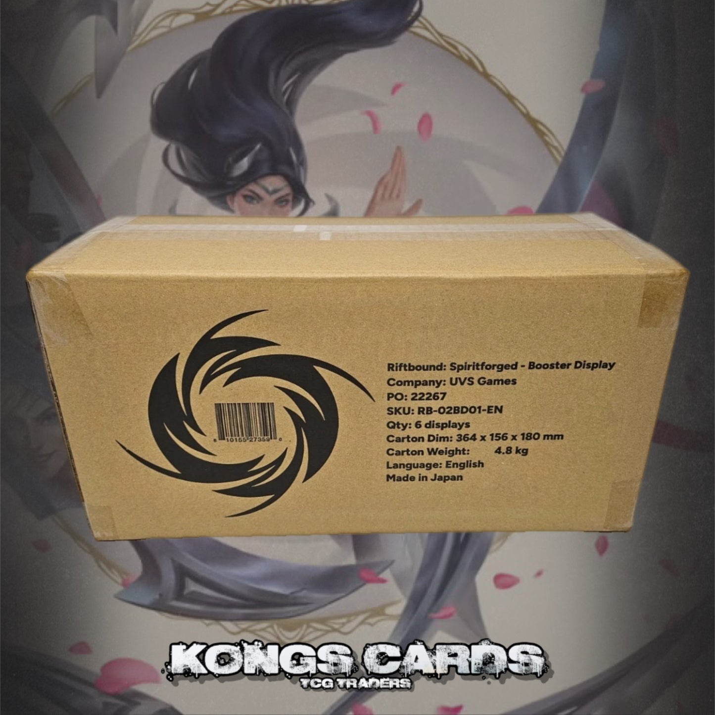 RIFTBOUND SPIRITFORGED LEAGUE OF LEGENDS - BOOSTER BOX CASE (6 BOXES, SEALED)