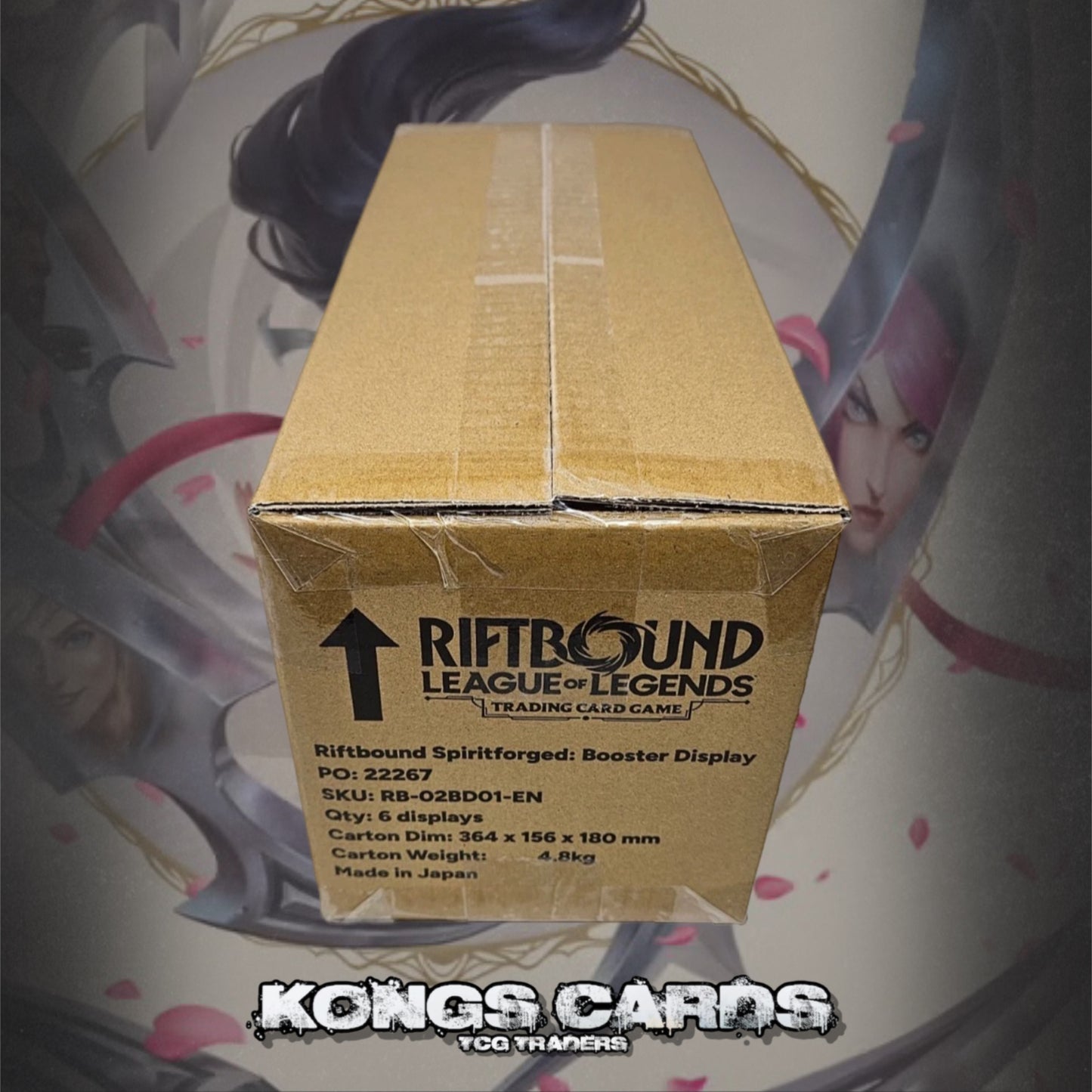RIFTBOUND SPIRITFORGED LEAGUE OF LEGENDS - BOOSTER BOX CASE (6 BOXES, SEALED)