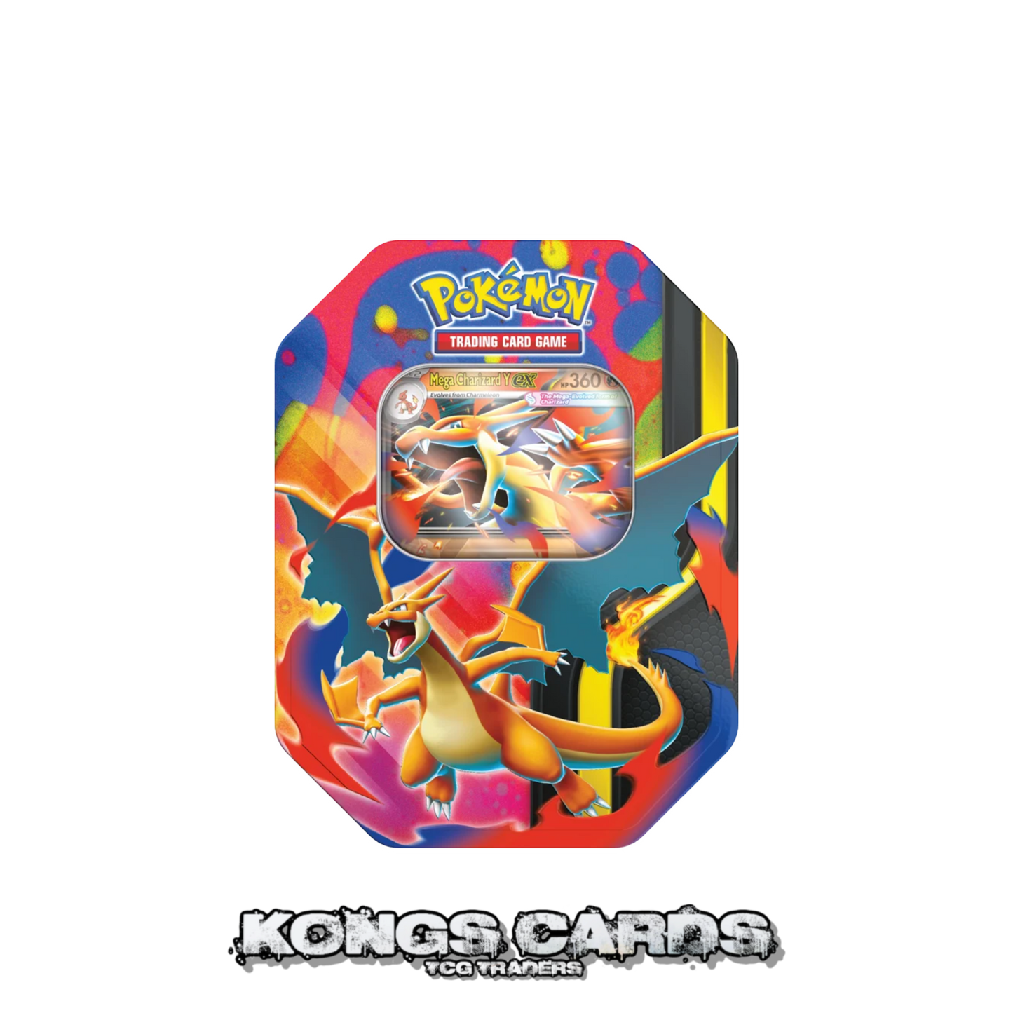 Pokémon Mega Charizard Ex Tin - ARTWORK 1