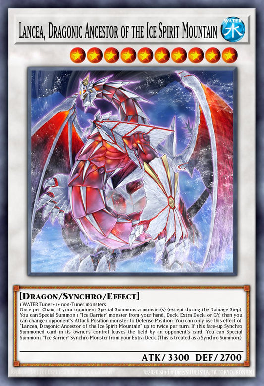 BLTR-EN005 "Lancea, Ancestral Dragon of the Ice Mountain" Secret Rare