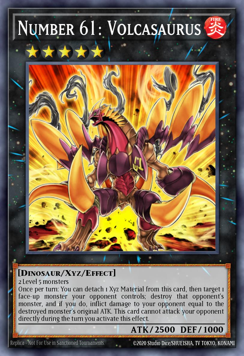 JUSH-EN043 “Number 61: Volcasaurus” Rare