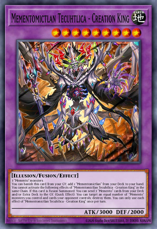 MP25-EN010 "Mementomictlan Tecuhtlica - Creation King" Starlight Rare