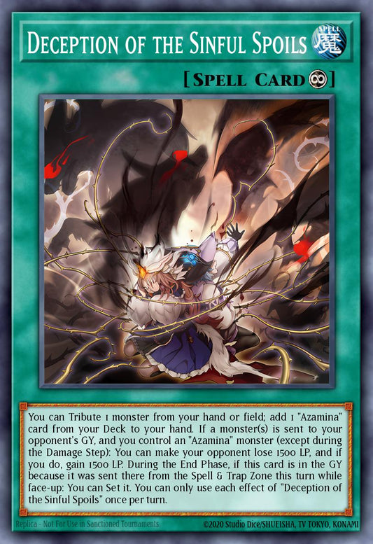 MP25-EN113 "Deception of the Sinful Spoils" Prismatic Secret Rare