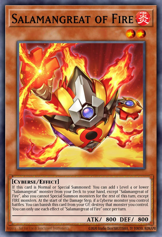 MP25-EN144 "Salamangreat of Fire" Prismatic Secret Rare