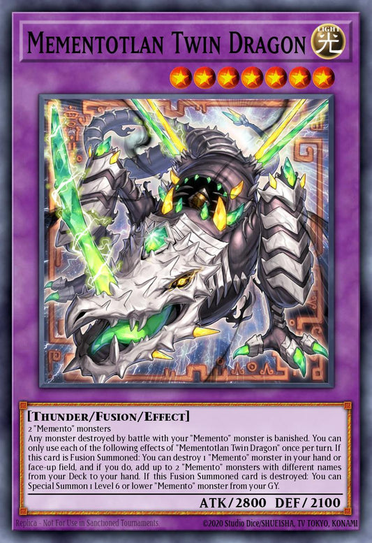 MP25-EN067 Mementotlan Twin Dragon Prismatic Secret Rare