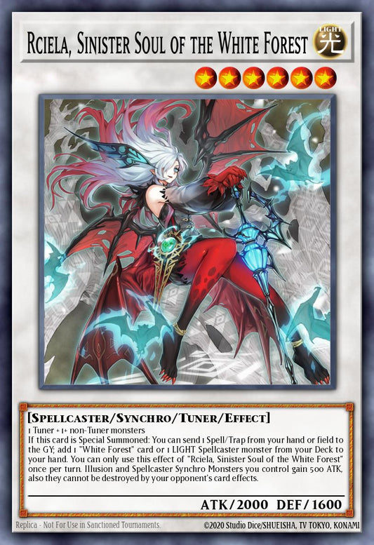 MP25-EN087 Rciela, Sinister Soul Of The White Forest Prismatic Secret Rare