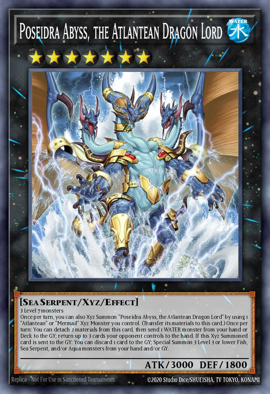 MP25-EN108 Poseidra Abyss, The Atlantean Dragon Lord Prismatic Secret Rare