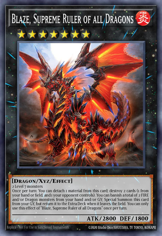 MP25-EN146 Blaze, Supreme Ruler Of All Dragons Prismatic Secret Rare