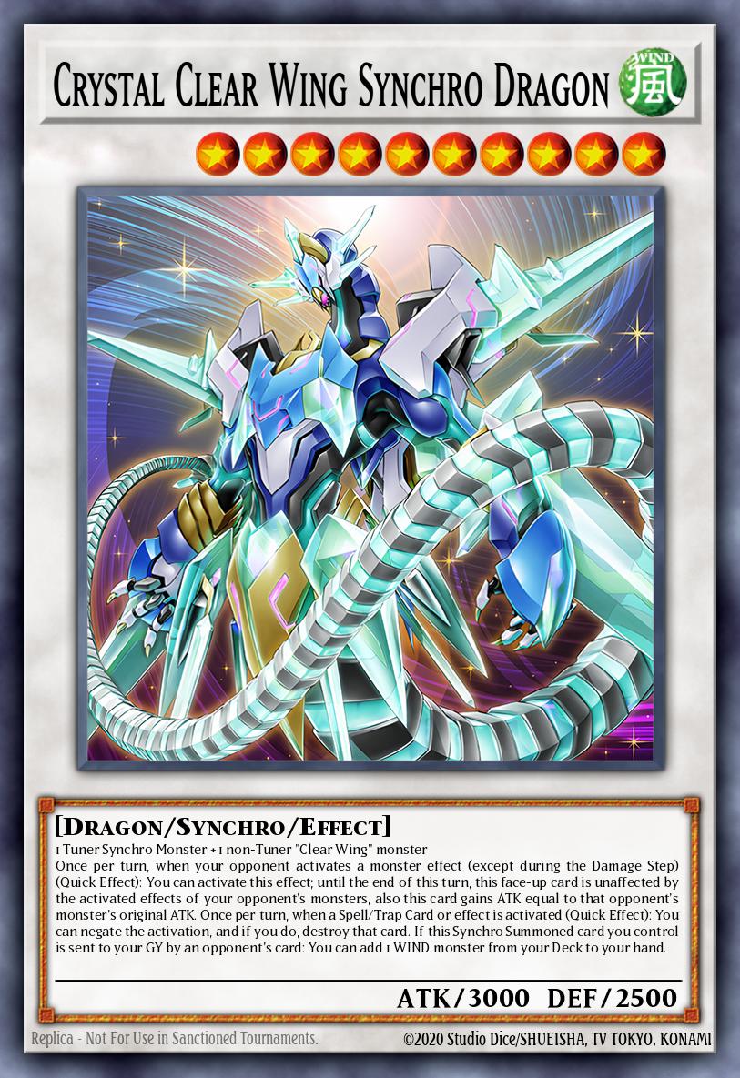 RA04-EN059 “Crystal Clear Wing Synchro Dragon" Choose Your Rarity