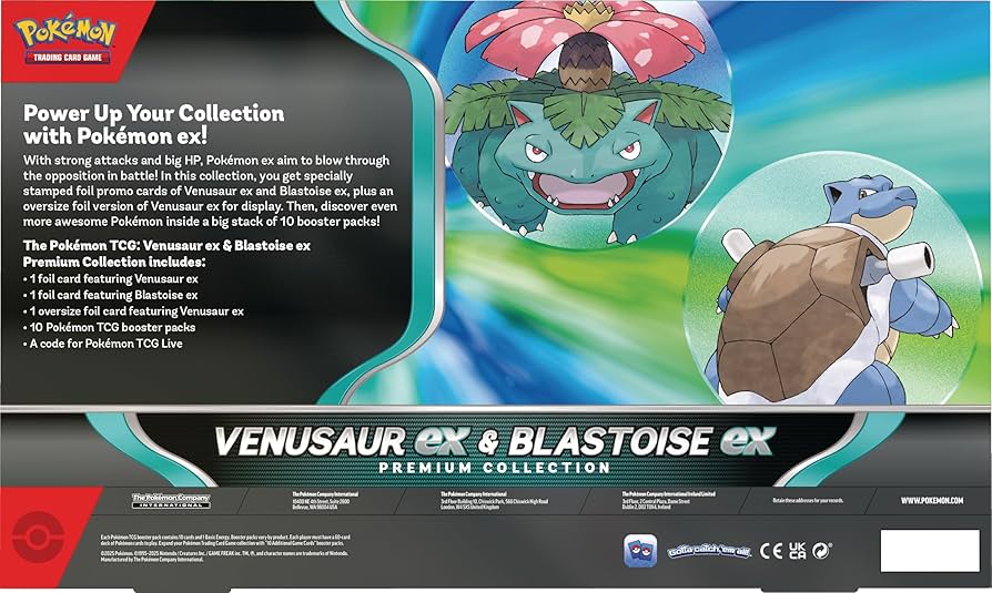 Pokemon TCG: Venusaur /Blastoise ex Premium Collection