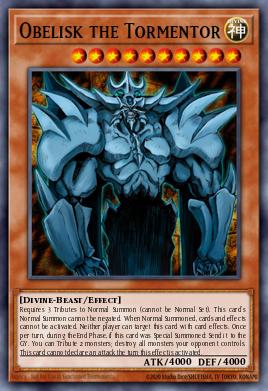 RA04-EN116 "Obelisk The Tormentor" Choose Your Rarity