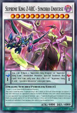 MP25-EN207 Supreme King Z-ARC Synchro Universe Ultra Rare