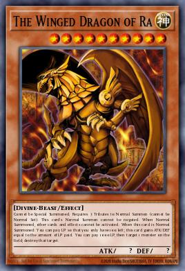 RA04-EN118 "The Winged Dragon Of Ra" Choose Your Rarity