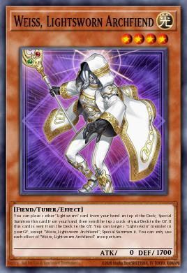 MP25-EN186 Weiss, Lightsworn Archfiend Ultra Rare