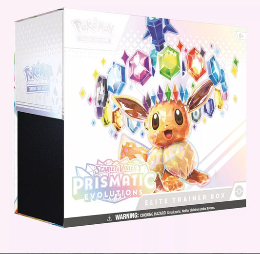 Pokémon Scarlet & Violet Prismatic Evolutions Elite Trainer Box SEALED CASE X10